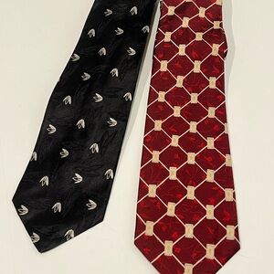 Robert Talbott Elegant Black and Red Men's Ties